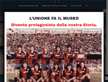 Tablet Screenshot of fondazionegenoa.com